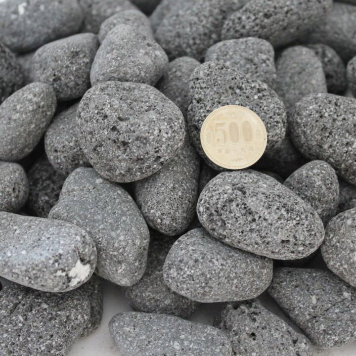 楽天市場】砂利庭 溶岩石 3〜10キロ 5-20mm 20-35mm 35-40mm 角無し 