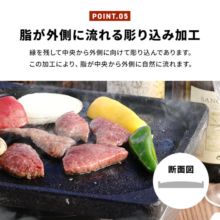 楽天市場】【飛騨溶岩石プレート】美味焼 -Umayaki- 「彩」 25cm×25cm 