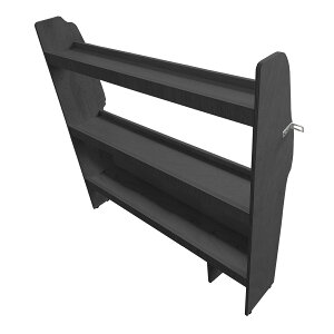 200系 ハイエース DX 標準ボディ カーゴシェルフ 250mm幅 ブラック | トヨタ ロング 標準ボディ 木製 棚 荷室 収納 内装 カスタム 改造 ラック 職人 塗装 キット トランポ