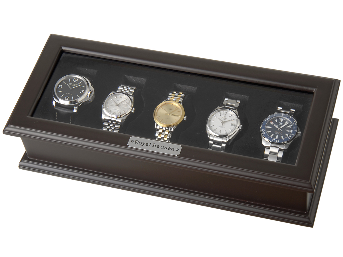【楽天市場】[公式] ROYAL HAUSEN ロイヤルハウゼン 時計収納ケース 腕時計時計コレクションケース ディスプレイケース 5本用 BOX  時計雑貨 新品: s-select