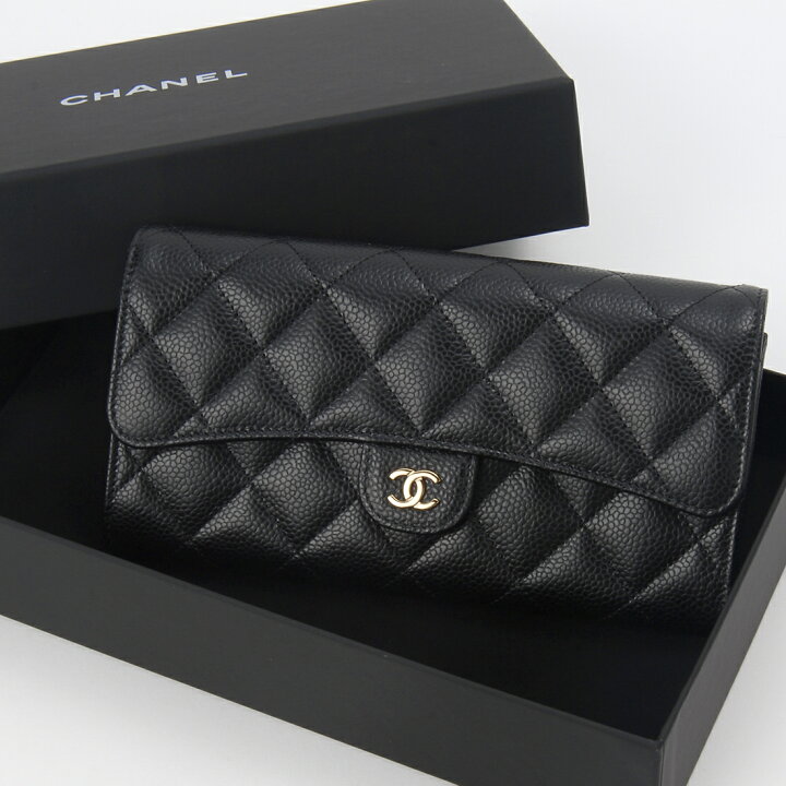 楽天市場】CHANEL シャネル 長財布 レディース ブラック AP0241 Y01864 