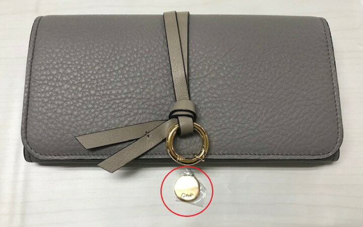 楽天市場】訳あり チャーム取れ、Cチャームなし クロエ Chloe 長財布  