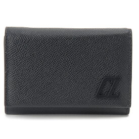 訳あり 品番カードなし Christian Louboutin クリスチャンルブタン 三つ折り財布 メンズ ブラック 3245110 CM53