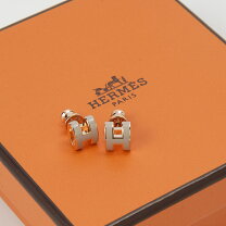 楽天市場】エルメス ピアス（カラーブラウン）（ジュエリー 