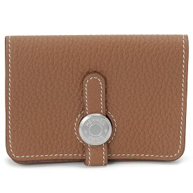 HERMES エルメス 名刺入れ カードケース ゴールド H044083 CK37 DOGON ドゴン