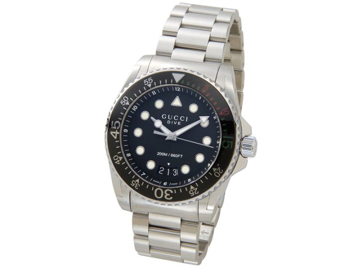 楽天市場】グッチ GUCCI 時計 YA136208 Swiss Dive ダイブ ブラック 