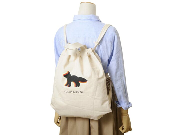 楽天市場】メゾンキツネ MAISON KITSUNE ナップサック 