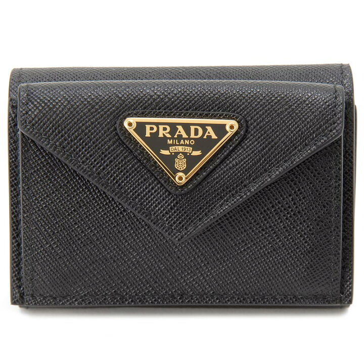 楽天市場】プラダ PRADA 三つ折り財布 1MH021-QHH-F0002 コンパクト 