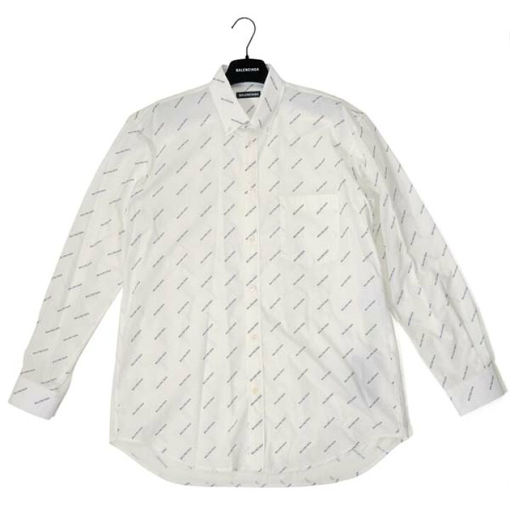 楽天市場 バレンシアガ Balenciaga シャツ メンズ tbl コットン100 ロゴ カジュアルシャツ ホワイト S Select