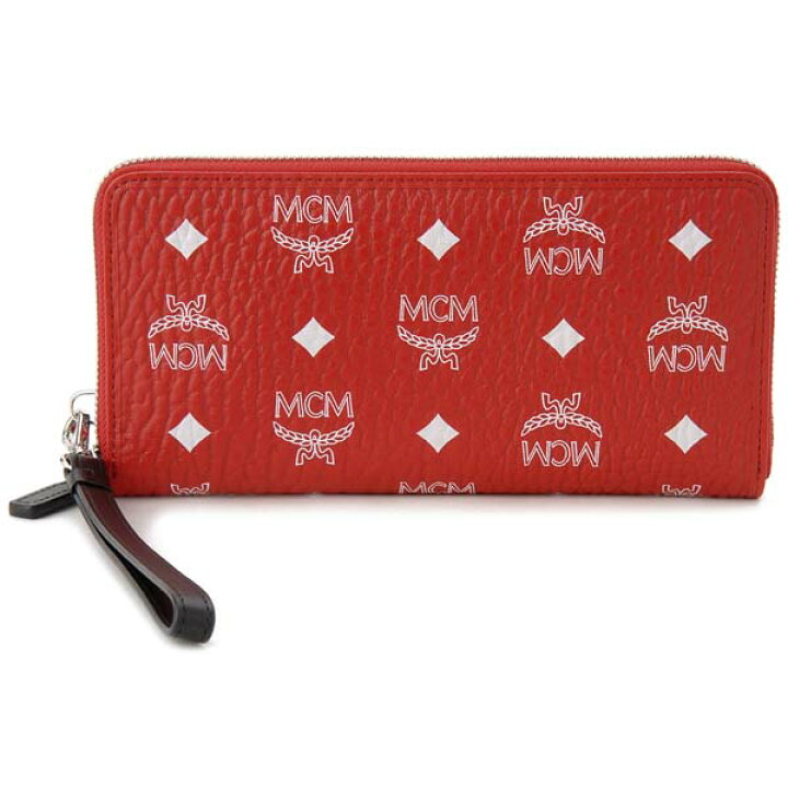 楽天市場】エムシーエム MCM ラウンドファスナー長財布 レッド 