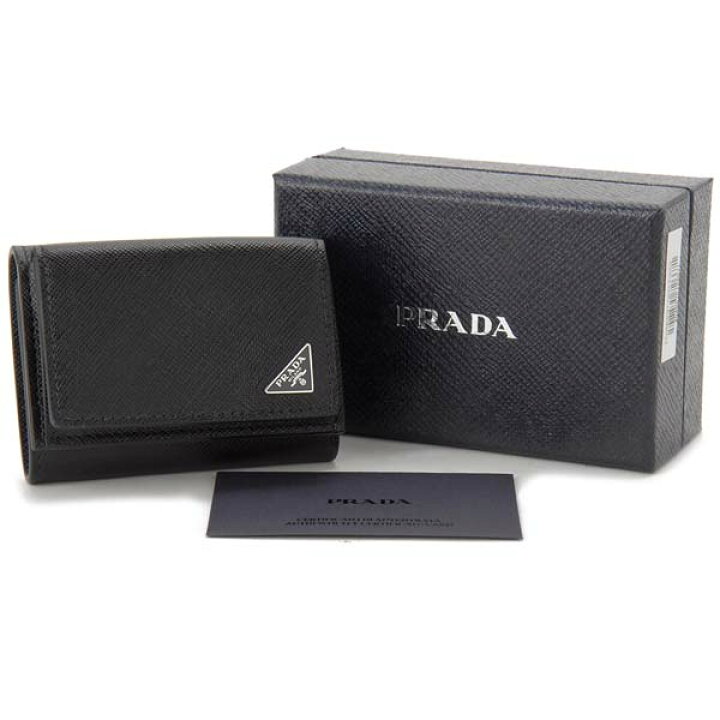 楽天市場 プラダ Prada 三つ折り財布 2mh021 Qhh F0002 コンパクト財布 ブラック 黒 メンズ 新品 送料無料 S Select