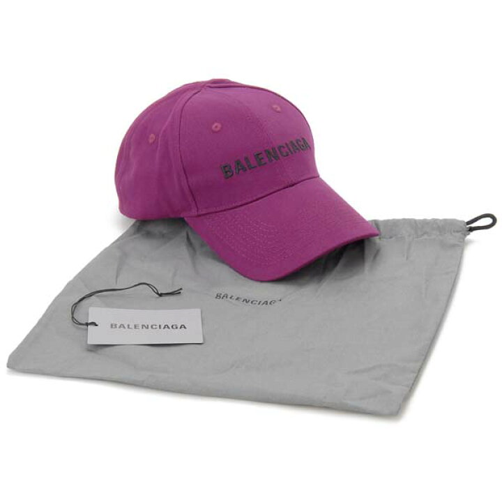 楽天市場】バレンシアガ BALENCIAGA キャップ 帽子 パープルレッド 赤 