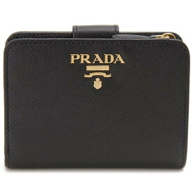 プラダ PRADA 二つ折り財布 レディース 1ML018 QWA F0002 サフィアーノ NERO ブラック 財布