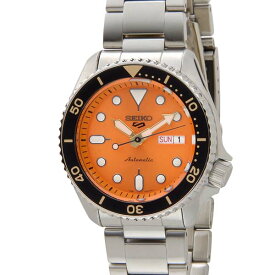 楽天スーパーセール期間P5倍 セイコー5 セイコーファイブ メンズ 腕時計 SRPD59K1 オレンジ SEIKO セイコー 自動巻き 時計 ウォッチ