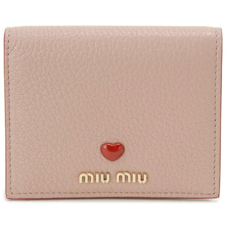 楽天市場】ミュウミュウ MIU MIU 二つ折り財布 レディース ピンク 