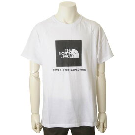 お買い物マラソン ポイント10倍 ノースフェイス THE NORTH FACE Tシャツ メンズ グレー S/S RAGLAN REDBOX ロゴ トップス 半袖 カットソー ティーシャツ
