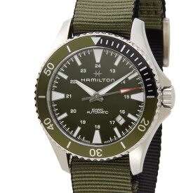 ハミルトン HAMILTON メンズ 腕時計 カーキネイビースキューバオート グリーン H82375961 Khaki Navy