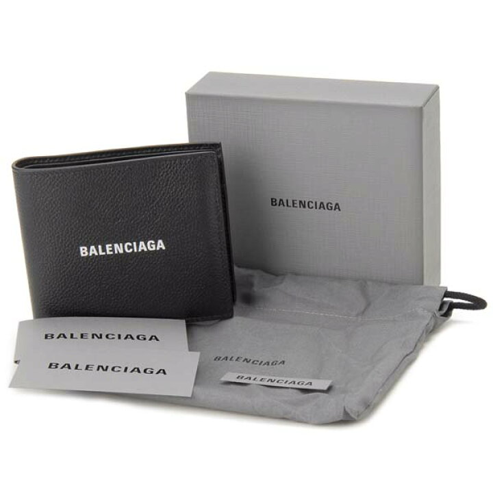 楽天市場】バレンシアガ BALENCIAGA 二つ折り財布 メンズ ブラック 