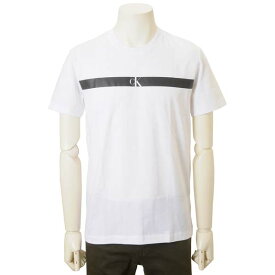 カルバンクラインジーンズ CALVIN KLEIN JEANS Tシャツ メンズ ホワイト J30J317165 YAF ロゴTシャツ 半袖