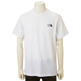 ノースフェイス THE NORTH FACE Tシャツ メンズ ホワイト ロゴ半袖Tシャツ SIMPLE DOME TEE