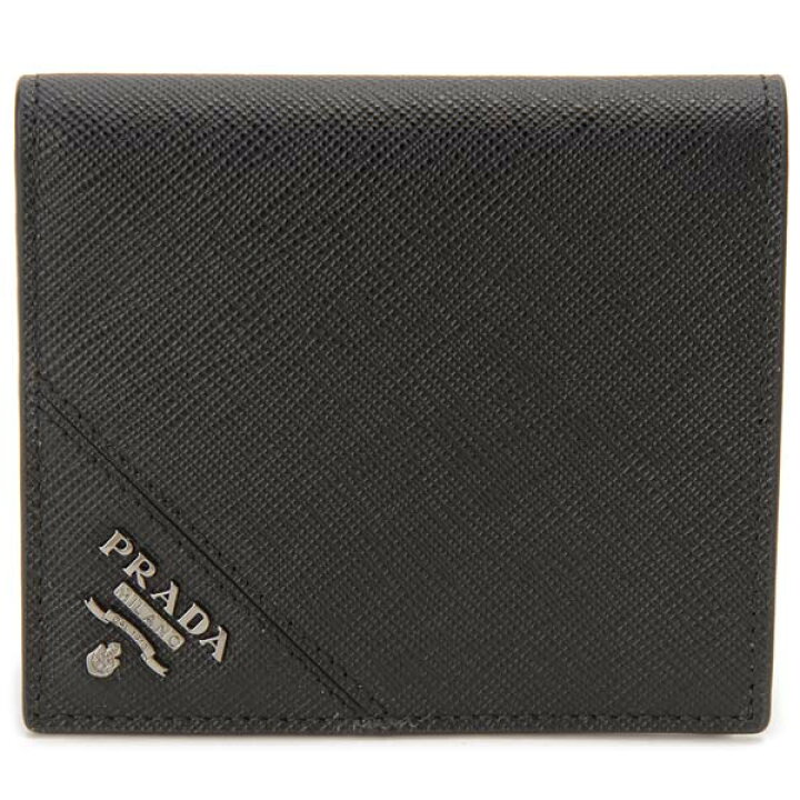 楽天市場】プラダ PRADA 二つ折り財布 札入れ ブラック 黒 2MO004 QME 