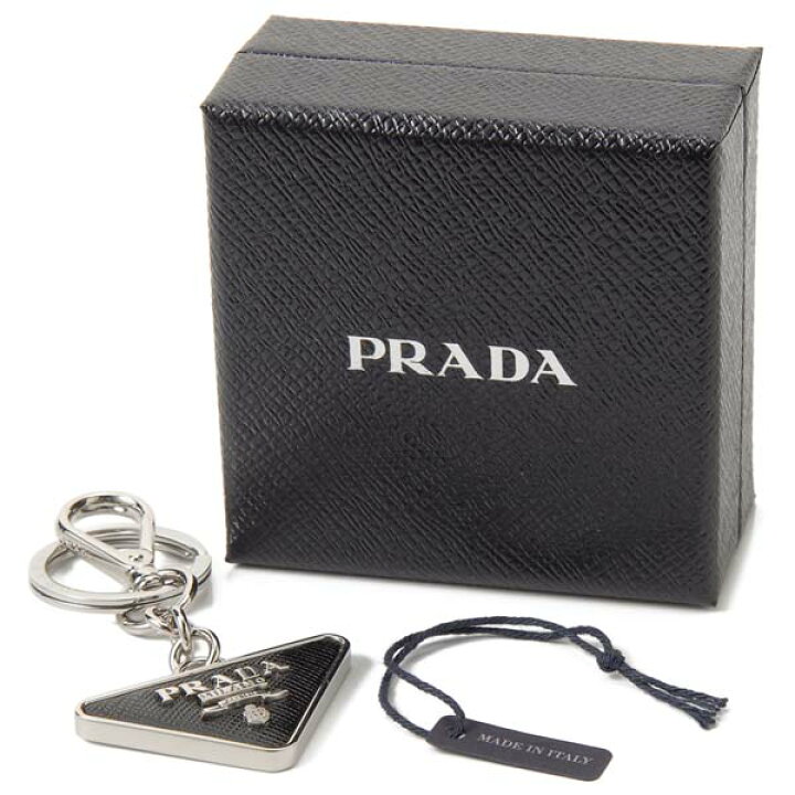 楽天市場】プラダ PRADA キーリング キーホルダー ブラック 黒 2PP080 