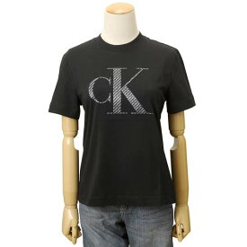 カルバンクラインジーンズ CALVIN KLEIN JEANS Tシャツ レディース ブラック J20J215605 BEH ロゴTシャツ 半袖