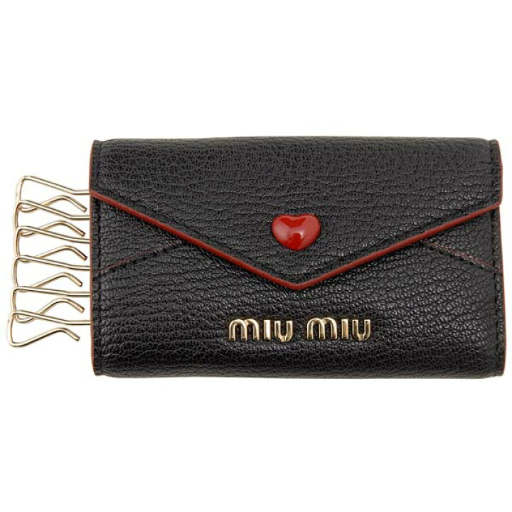 楽天市場】ミュウミュウ MIU MIU キーケース ブラック 5PG222 2BC3  