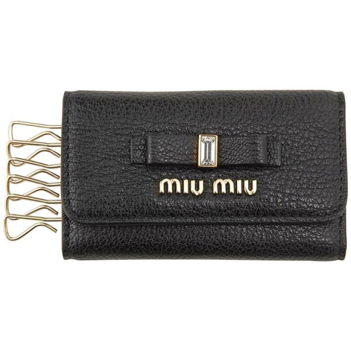 楽天市場】ミュウミュウ MIU MIU キーケース レディース ブラック 