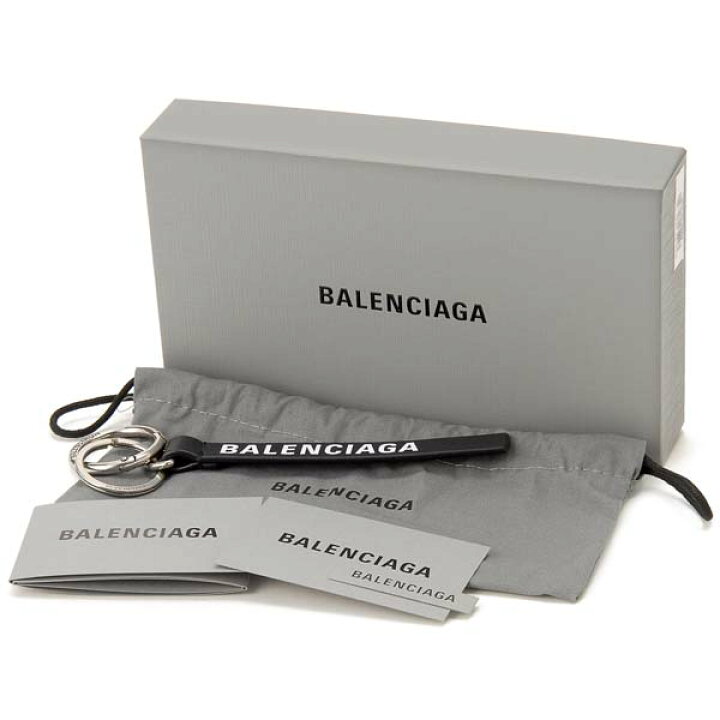 楽天市場】バレンシアガ BALENCIAGA キーリング ブラック×ホワイト 