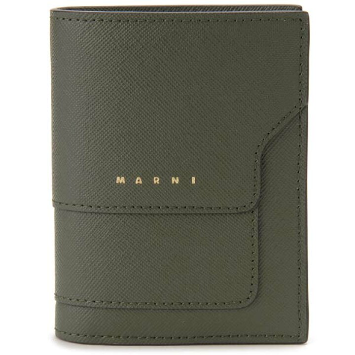楽天市場】マルニ MARNI 財布 二つ折り財布 フォレスト グリーン 
