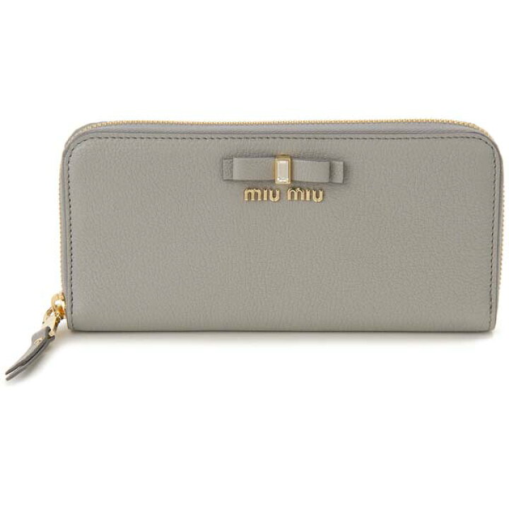 楽天市場】MIU MIU ミュウミュウ 財布 ラウンドファスナー長財布 
