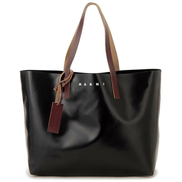 楽天市場】訳あり 背面に傷あり MARNI マルニ トートバッグ ブラック 