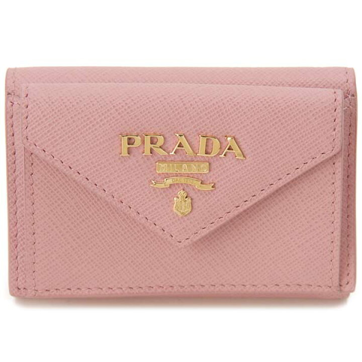 楽天市場】訳あり 内側札入れ部分に傷あり PRADA プラダ 財布 三つ折り 