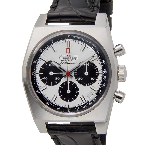 ZENITH ゼニス 腕時計 メンズ ホワイト×ブラック 03.A384.400/21.C815 エルプリメロ　アニバーサリー A384 リバイバル  | s-select