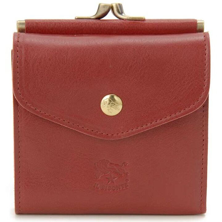 楽天市場】IL BISONTE イルビゾンテ 二つ折り財布 ロッソ レッド 