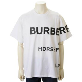 楽天スーパーSALE ポイント5倍 BURBERRY バーバリー Tシャツ メンズ ホワイト 8040691 オーバーサイズ ブランド ロゴT