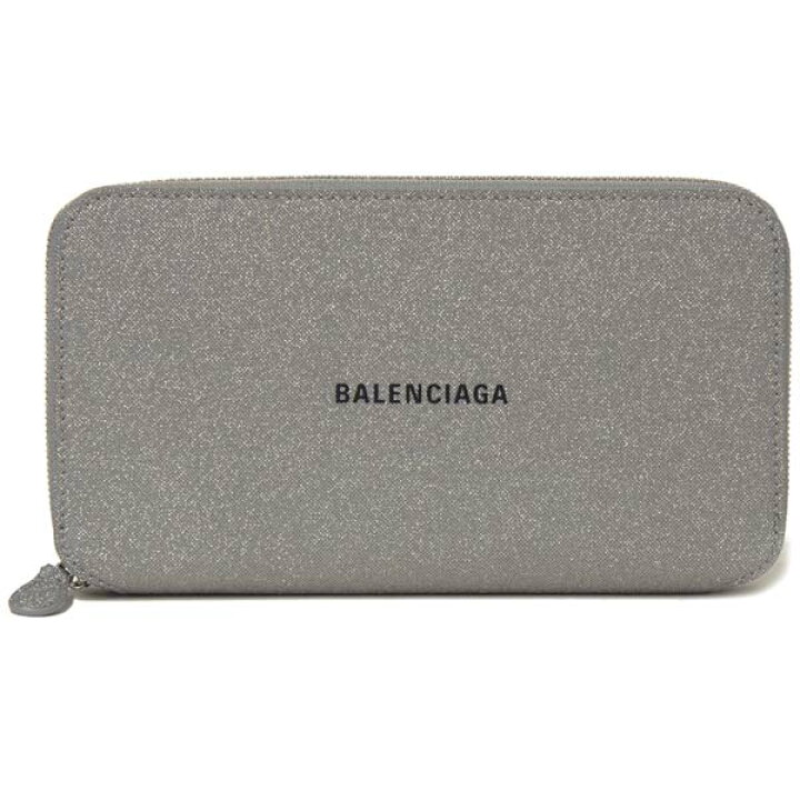 楽天市場】BALENCIAGA バレンシアガ ラウンドファスナー長財布 グレー 
