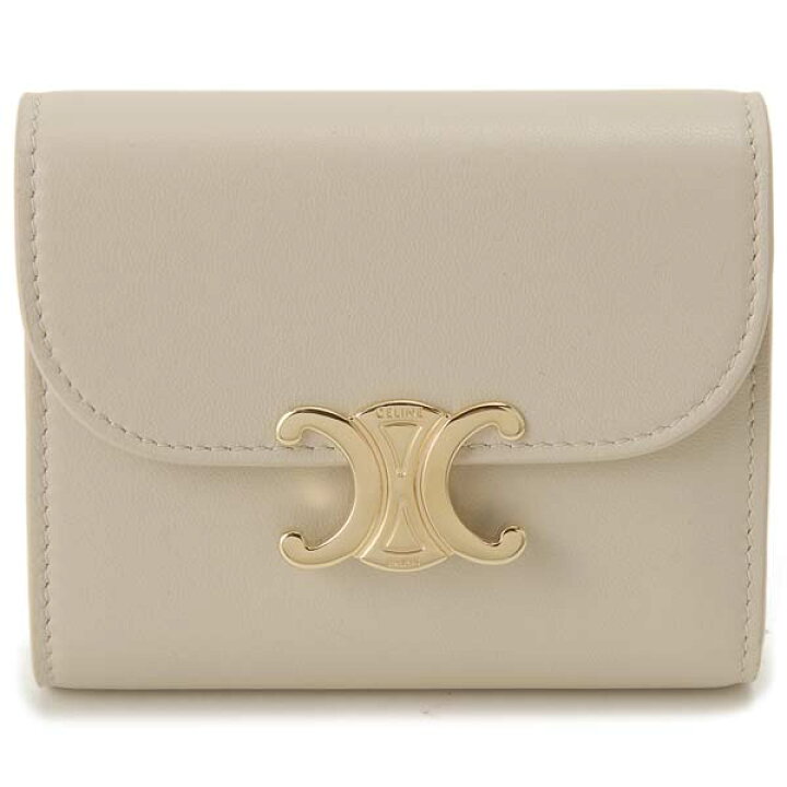 楽天市場】CELINE セリーヌ 三つ折り財布 レディース リネン ベージュ  