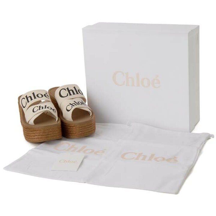楽天市場】Chloe クロエ サンダル レディース ホワイト 21U44908 101 