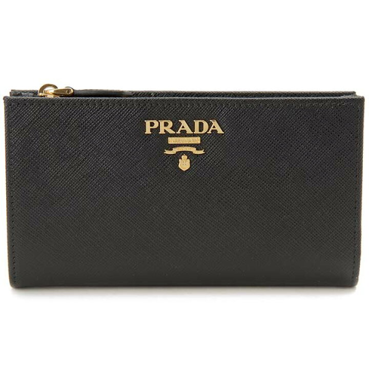 楽天市場】PRADA プラダ 二つ折り財布 レディース ブラック 1ML009 QWA 