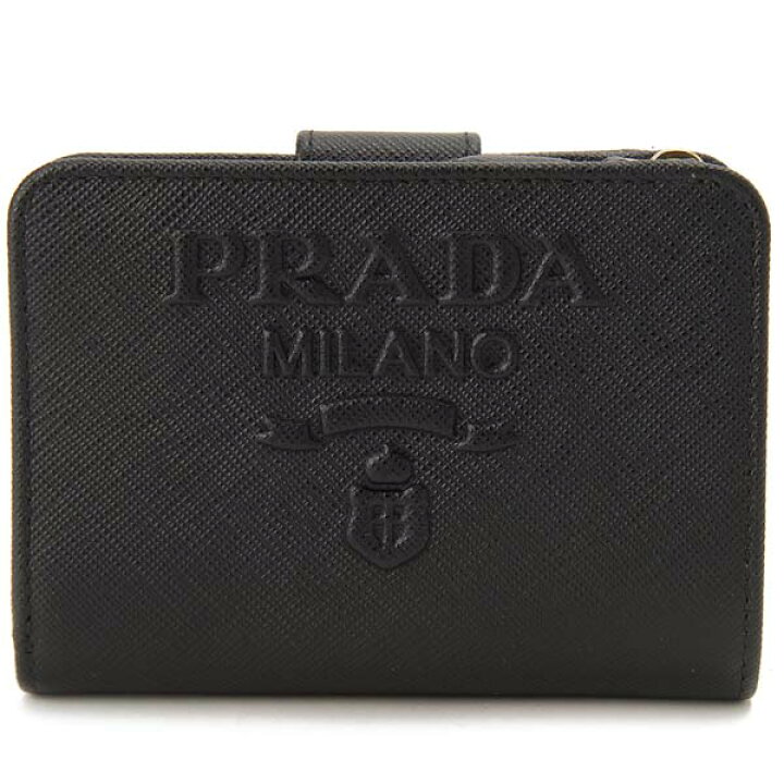 楽天市場】訳あり 箱潰れ PRADA プラダ 二つ折り財布 レディース  