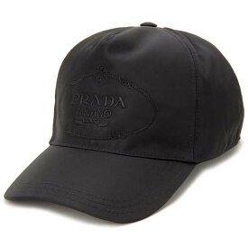PRADA プラダ キャップ 帽子 レディース ブラック Lサイズ 1HC179 2DMI F0002 L ロゴキャップ