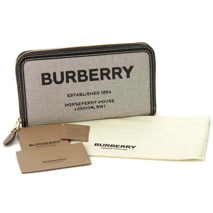 楽天市場】BURBERRY バーバリー ラウンドファスナー長財布 ブラック  