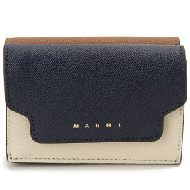 訳あり 小銭入れ開閉ホック・カチッと閉まらない MARNI マルニ 三つ折り財布 PFMOW02U23 Z564N