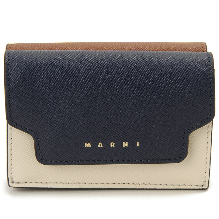 楽天市場】訳あり 小銭入れ開閉ホック取れ MARNI マルニ 三つ折り財布 