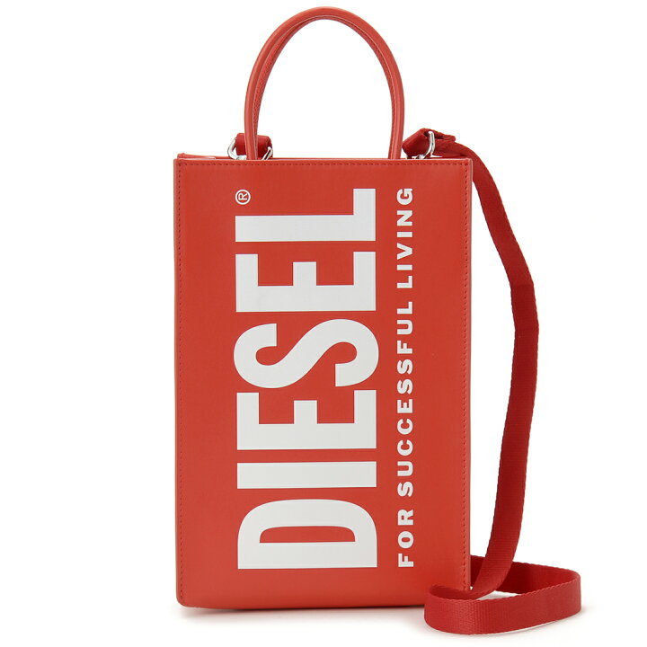 楽天市場】DIESEL ディーゼル トートバッグ レッド X09021P1245 T4044  
