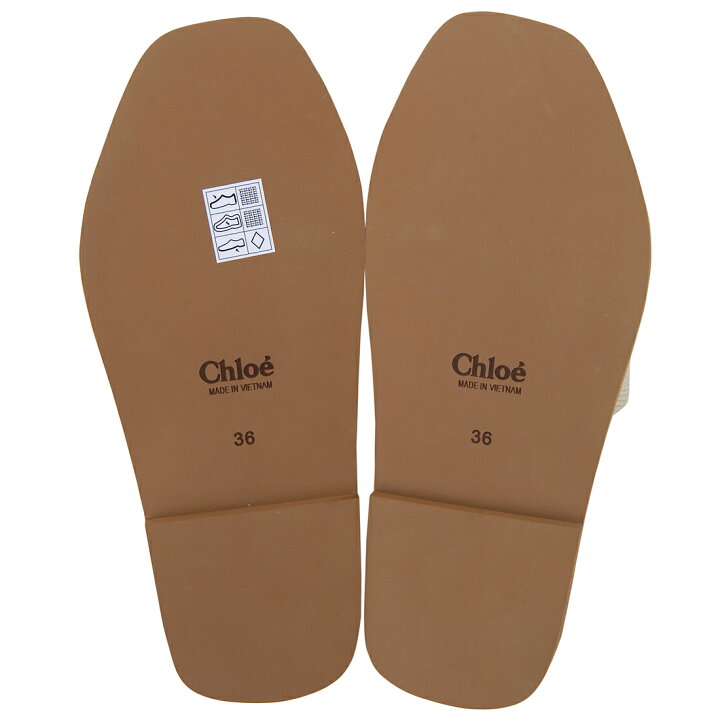 楽天市場】Chloe クロエ サンダル レディース ホワイト 22U188Z3 101  