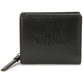 訳あり　背面にあたり、傷あり　Chloe クロエ 二つ折り財布 レディース 23SP867 I10 001 クロエ センス