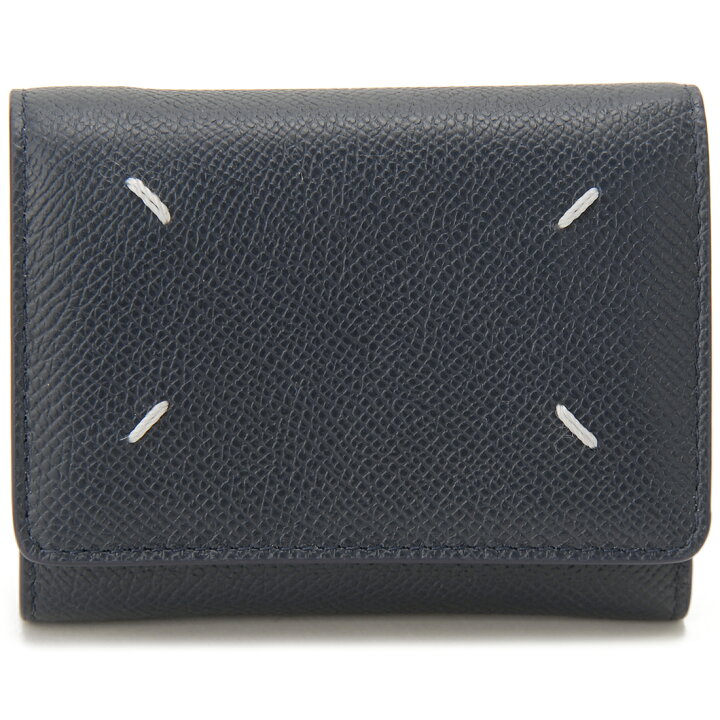 楽天市場】Maison Margiela メゾンマルジェラ 三つ折り財布 ネイビー  